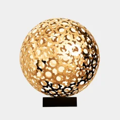 Statues & Sculptures Table Top|Abstract-Cosmic Sphere 48cm Gold Metal Indoor Sculpture
