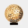 Statues & Sculptures Table Top|Abstract-Cosmic Sphere 44cm Gold Metal Indoor Sculpture