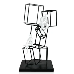 Statues & Sculptures Table Top|Contemporary-Creative Thinker 47cm Metal Indoor Sculpture