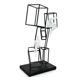 Statues & Sculptures Table Top|Contemporary-Creative Thinker 47cm Metal Indoor Sculpture