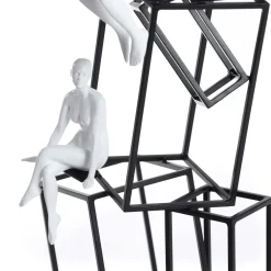 Statues & Sculptures Table Top|Contemporary-Creative Thinker 47cm Metal Indoor Sculpture