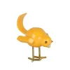 Statues & Sculptures Table Top|Animals-Cubic Bird 22cm Caio Yellow Resin Indoor Sculpture