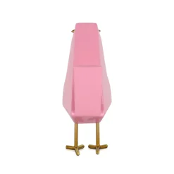 Statues & Sculptures Table Top|Animals-Cubic Bird 30cm Pink Resin Indoor Sculpture