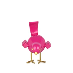 Statues & Sculptures Table Top|Animals-Cubic Bird 14cm Rosa Pink Resin Indoor Sculpture