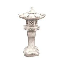 Statues & Sculptures Pagodas-Curved Japanese Pagoda Antique Stone Garden Ornament