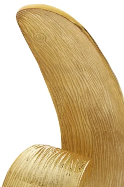 Statues & Sculptures Table Top|Abstract-Curved Reflection 50cm Gold Metal Indoor Sculpture