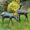 Statues & Sculptures Stags & Deers-Deer & Doe Bronze Metal Garden Statues