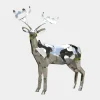 Statues & Sculptures Wildlife|Stags & Deers-Deer 197cm Geometric Metal Garden Sculpture v1