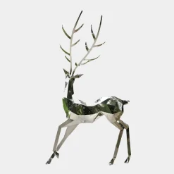 Statues & Sculptures Wildlife|Stags & Deers-Deer 258cm Geometric Metal Garden Sculpture