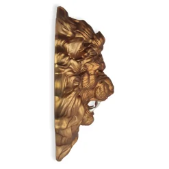 Statues & Sculptures Wall Art|Animals-Desert Lion 49cm Bronze Resin Wall Sculpture