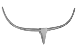 Statues & Sculptures Wall Art|Animals-Desert Skull 62cm Silver Metal Wall Sculpture