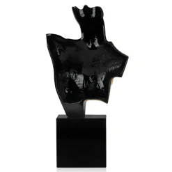 Statues & Sculptures Figurative|Table Top-Divided Diva 50cm Black Resin Indoor Sculpture