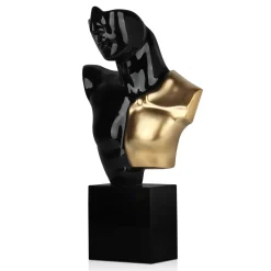 Statues & Sculptures Figurative|Table Top-Divided Titan 52cm Black Resin Indoor Sculpture