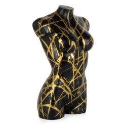 Statues & Sculptures Figurative|Table Top-Divine Torso 50cm Black Resin Indoor Sculpture