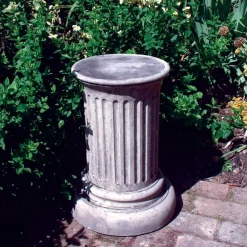 Statues & Sculptures Plinths & Pedestals-Doric Column 49cm Stone Garden Pedestal