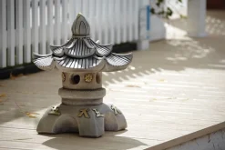 Statues & Sculptures Pagodas-Double Top Japanese Pagoda Stone Garden Ornament