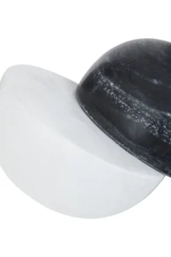 Statues & Sculptures Table Top|Abstract-Dual Eclipse 15cm Marble Indoor Sculptures