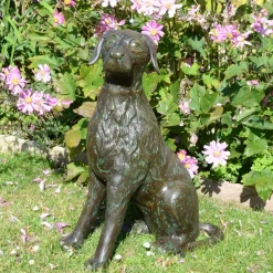 Statues & Sculptures Dogs-Duke the Dog Bronze Metal Garden Ornament