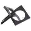 Statues & Sculptures Table Top|Abstract-Dynamic Horizons 13cm Black Metal Indoor Sculpture