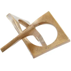 Statues & Sculptures Table Top|Abstract-Dynamic Horizons 12cm Bronze Metal Indoor Sculpture