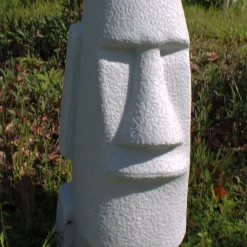 Statues & Sculptures Easter Island Heads-Easter Island Head 70cm Granite Resin Garden Ornament