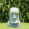 Statues & Sculptures Easter Island Heads-Easter Island Head 80cm Stone Garden Ornament