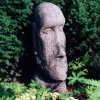 Statues & Sculptures Easter Island Heads-Easter Island Head Stone Garden Ornament