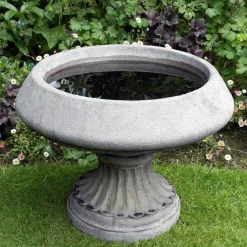 Statues & Sculptures Bird Baths-Edwardian Design Stone Garden Birdbath
