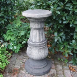 Statues & Sculptures Plinths & Pedestals-Elegance Column Stone Garden Pedestal