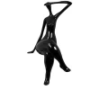 Statues & Sculptures Figurative|Table Top-Elegant Grace 38cm Black Resin Indoor Sculpture