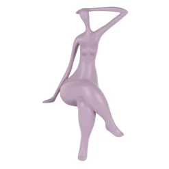 Statues & Sculptures Figurative|Table Top-Elegant Grace 38cm Violet Resin Indoor Sculpture