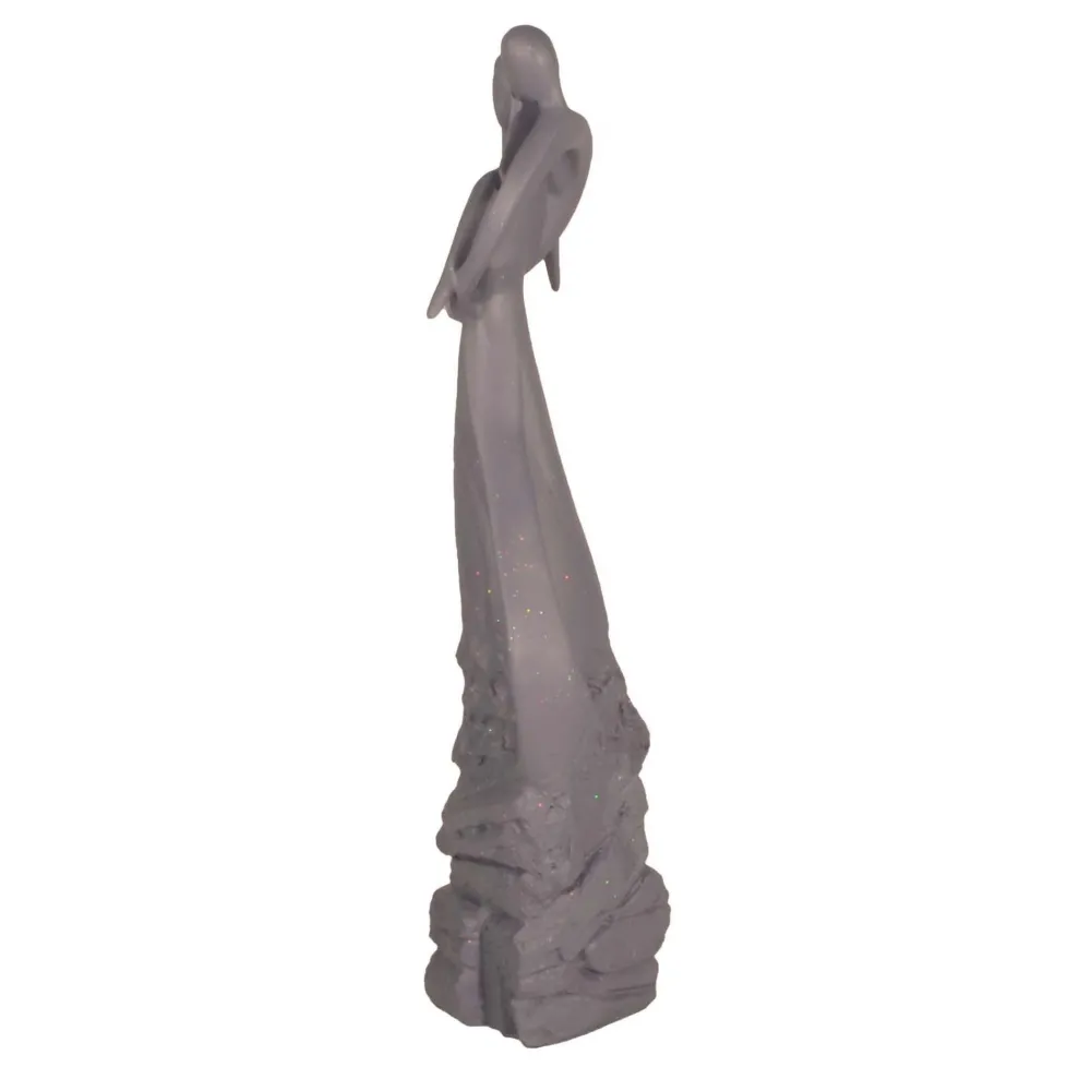 Statues & Sculptures Modern-Embracing Lovers 81cm Modern Poly Resin Garden Statue