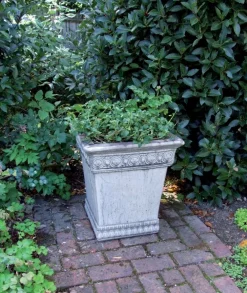 Statues & Sculptures Large|Square-Empire Urn Stone Garden Planter