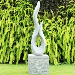 Statues & Sculptures Contemporary-Energise Contemporary Stone Garden Sculpture