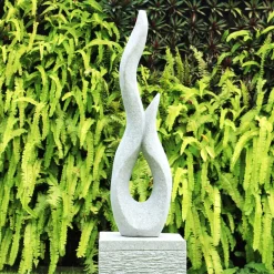 Statues & Sculptures Contemporary-Energise Contemporary Stone Garden Sculpture