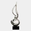 Statues & Sculptures Giant|Floor Standing-Eternal Flame 173cm Silver Metal Garden Sculpture