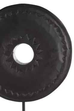 Statues & Sculptures Table Top|Abstract-Eternal Loop 44cm Black Wood Indoor Sculpture