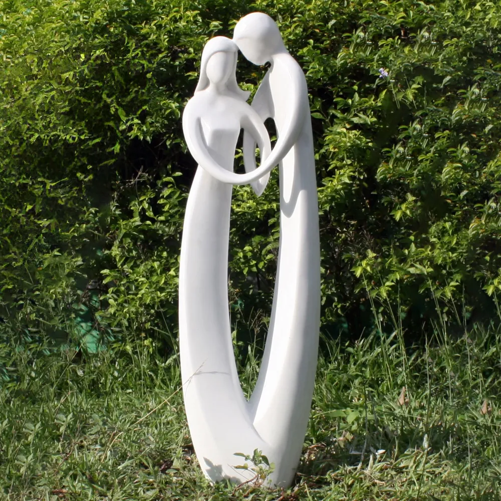Statues & Sculptures Modern-Eternal Love 80cm Marble Resin Garden Statue