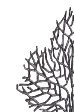 Statues & Sculptures Table Top|Contemporary-Euphoric Coral 53cm Black Metal Indoor Sculpture