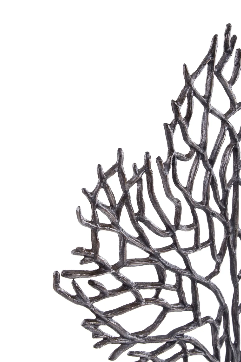 Statues & Sculptures Table Top|Contemporary-Euphoric Coral 53cm Black Metal Indoor Sculpture