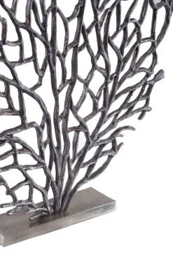 Statues & Sculptures Table Top|Contemporary-Euphoric Coral 53cm Black Metal Indoor Sculpture