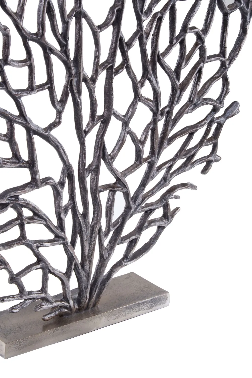 Statues & Sculptures Table Top|Contemporary-Euphoric Coral 53cm Black Metal Indoor Sculpture