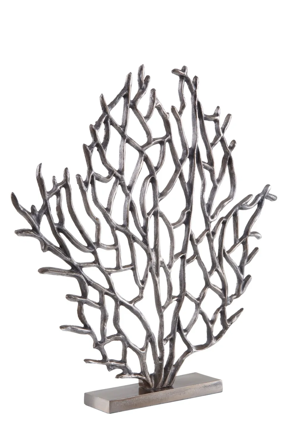Statues & Sculptures Table Top|Contemporary-Euphoric Coral 43cm Black Metal Indoor Sculpture
