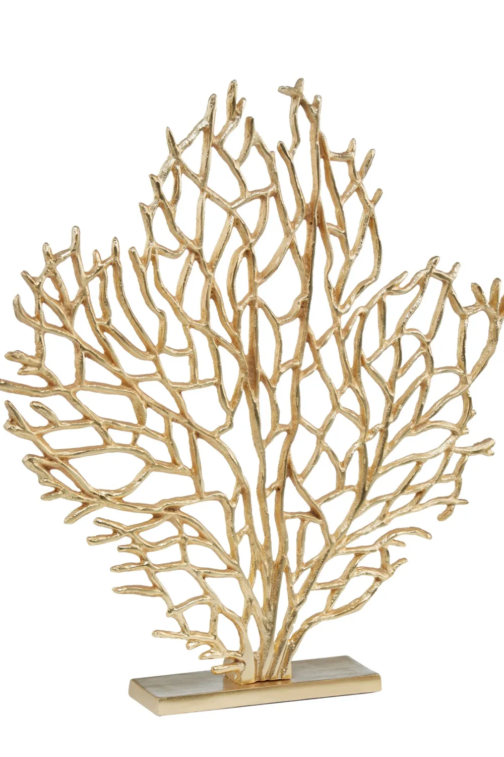 Statues & Sculptures Table Top|Contemporary-Euphoric Coral 54cm Gold Metal Indoor Sculpture