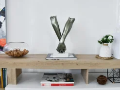 Statues & Sculptures Table Top|Contemporary-Everlasting Embrace 44cm Anthracite Resin Indoor Sculpture