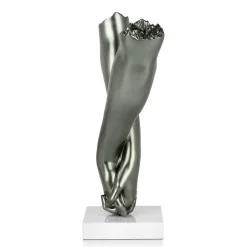 Statues & Sculptures Table Top|Contemporary-Everlasting Embrace 44cm Anthracite Resin Indoor Sculpture