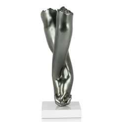 Statues & Sculptures Table Top|Contemporary-Everlasting Embrace 44cm Anthracite Resin Indoor Sculpture