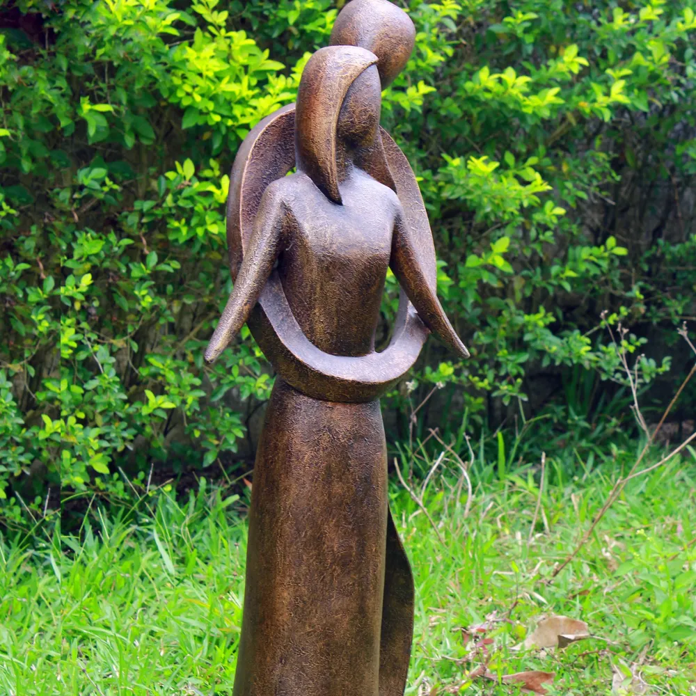 Statues & Sculptures Modern-Everlasting Love 85cm Bronze Resin Garden Statue