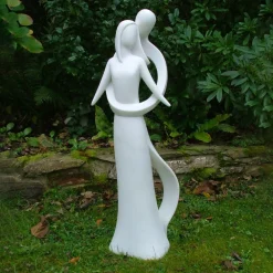 Statues & Sculptures Modern-Everlasting Love 85cm Marble Resin Garden Statue