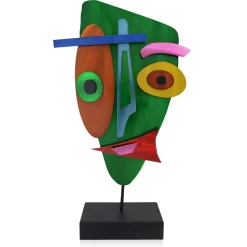 Statues & Sculptures Table Top|Abstract-Evolving Visage 59cm Abstract Metal Indoor Sculpture